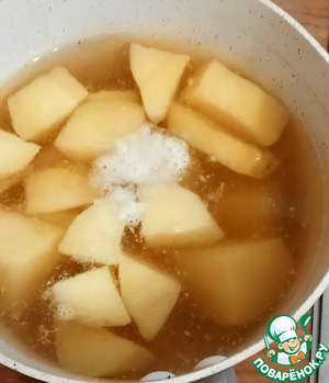 Чаат из спаржи