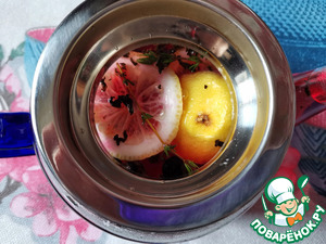 Чай с черникой и чабрецом