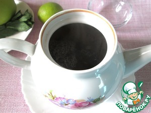 Чай с яблоком, лаймом и мятой Чай с яблоком, лаймом и мятой