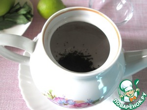 Чай с яблоком, лаймом и мятой Чай с яблоком, лаймом и мятой