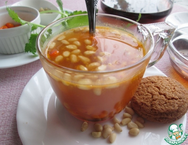 Чай с облепихой и кедровыми орехами