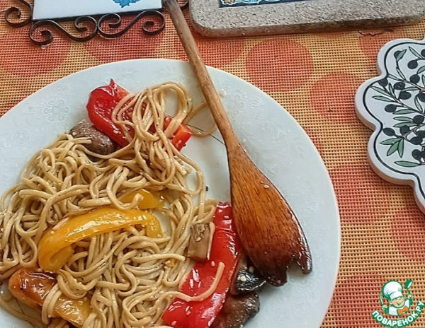 Чапче из овощей с лапшой Чапче из овощей с лапшой