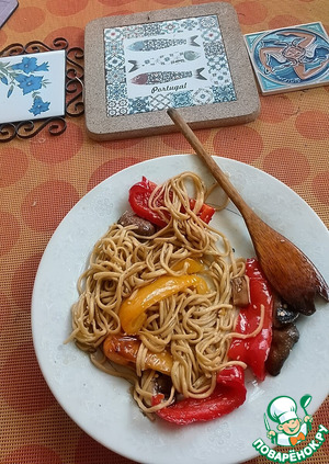 Чапче из овощей с лапшой Чапче из овощей с лапшой