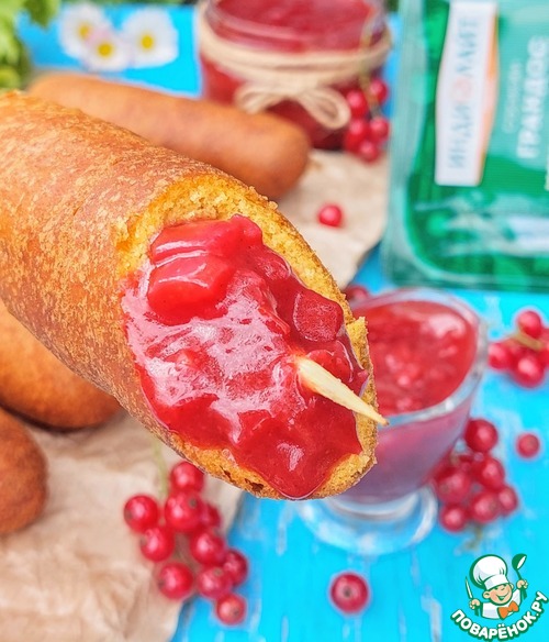 Чатни из красной смородины с корн-догами Чатни из красной смородины с корн-догами
