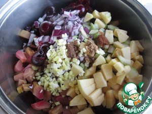 Чатни из ревеня с вишней