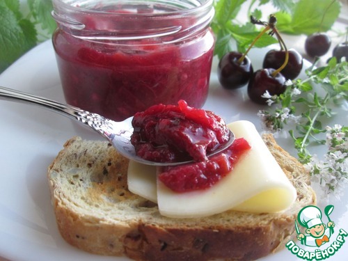 Чатни из ревеня с вишней