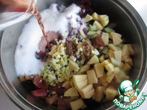 Чатни из ревеня с вишней