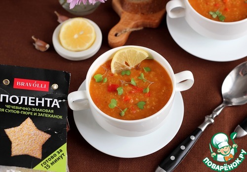 Чечевичный суп с полентой Чечевичный суп с полентой