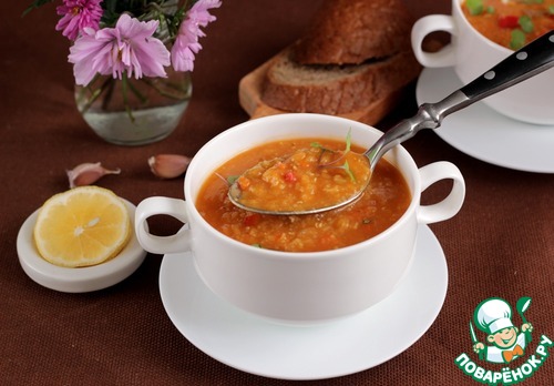 Чечевичный суп с полентой Чечевичный суп с полентой