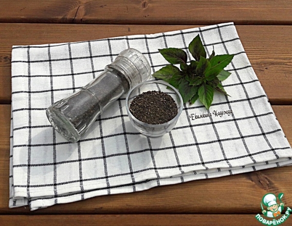 Черная соль "базиликовая" Черная соль "базиликовая"