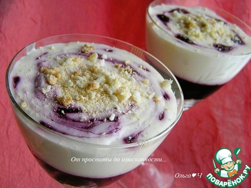 Чернично-лимонный десерт Чернично-лимонный десерт