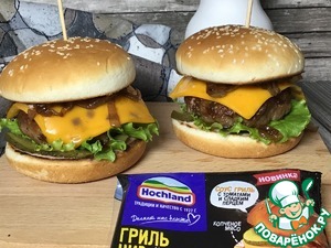 Чизбургер с карамелизированным луком Чизбургер с карамелизированным луком
