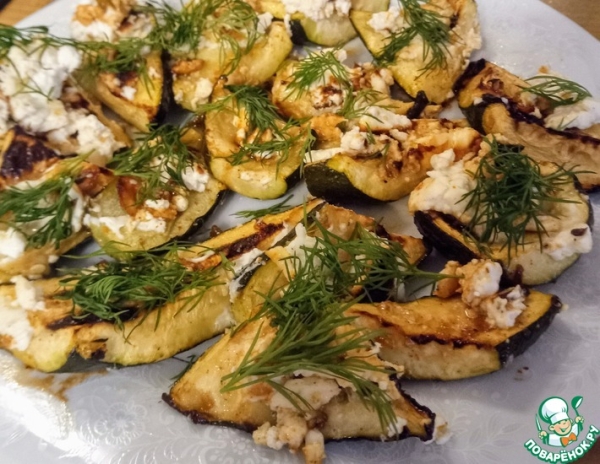 Цуккини, запечённые с фетой, с лимоном Цуккини, запечённые с фетой, с лимоном