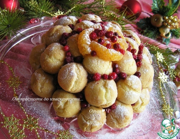 Цукотто (Zuccotto) с профитролями Цукотто (Zuccotto) с профитролями