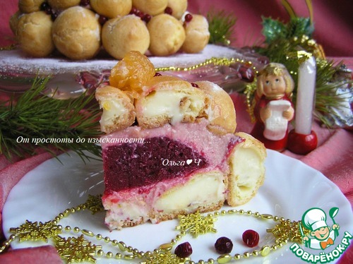 Цукотто (Zuccotto) с профитролями Цукотто (Zuccotto) с профитролями