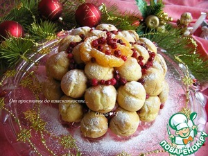 Цукотто (Zuccotto) с профитролями Цукотто (Zuccotto) с профитролями