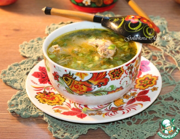Cуп из куриных шеек с рисом Cуп из куриных шеек с рисом