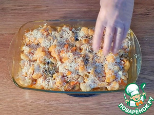 Цветная капуста с грибами