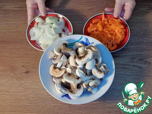 Цветная капуста с грибами