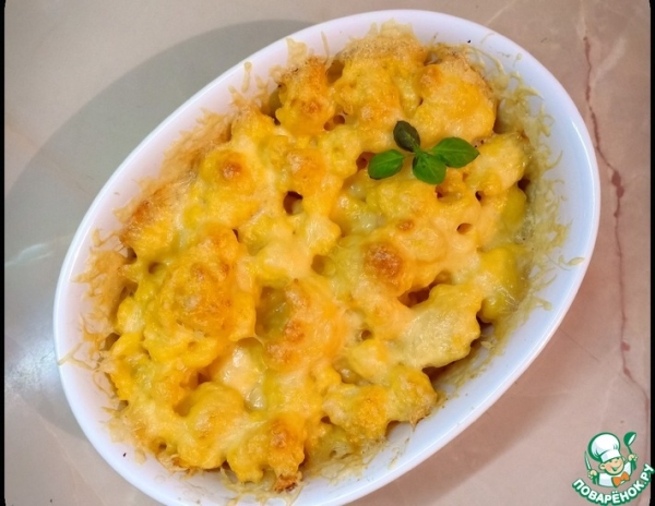 Цветная капуста, запеченная с сыром