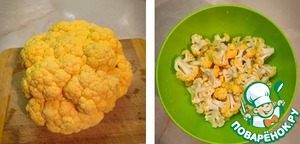 Цветная капуста, запеченная с сыром