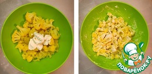 Цветная капуста, запеченная с сыром