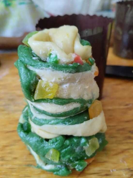 Цветной ванильный краффин Цветной ванильный краффин