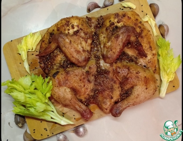 Цыпленок табака в духовке Цыпленок табака в духовке