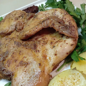 Цыплята-корнишоны, запеченные в духовке