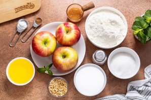 Маффины с яблоками Маффины с яблоками