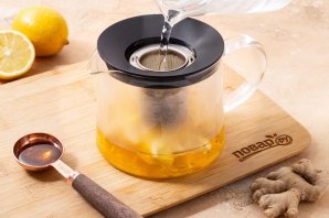 Имбирный чай с медом и лимоном Имбирный чай с медом и лимоном
