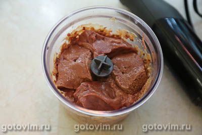 Печеночный торт с чесночным соусом Печеночный торт с чесночным соусом