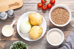 Гречневые котлеты постные Гречневые котлеты постные