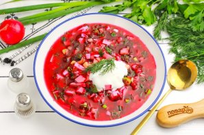 Холодник с колбасой Холодник с колбасой