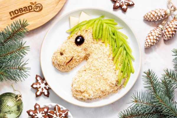 Фруктовый салат на Новый год Лошади Фруктовый салат на Новый год Лошади