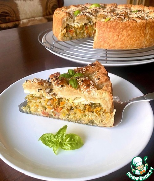 Пирог с капустой на дрожжевом тесте Пирог с капустой на дрожжевом тесте