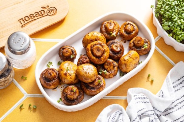 Шампиньоны в духовке
