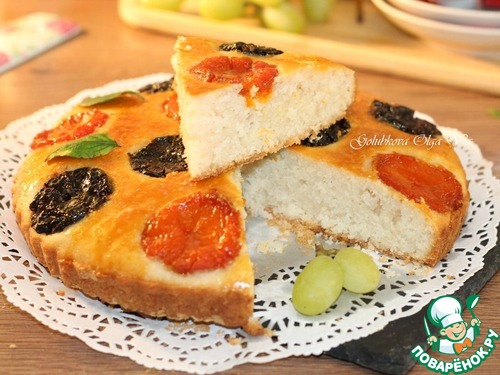 Пирог на кефире "Манник с сухофруктами" Пирог на кефире "Манник с сухофруктами"