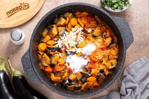 Соте из баклажанов на зиму