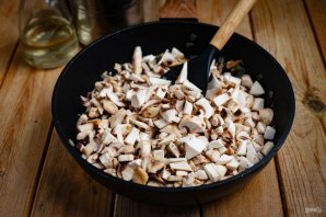 Постные вареники с грибами