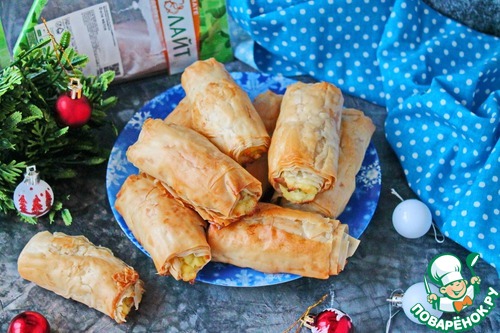 Рулетики-пирожки из теста фило Рулетики-пирожки из теста фило