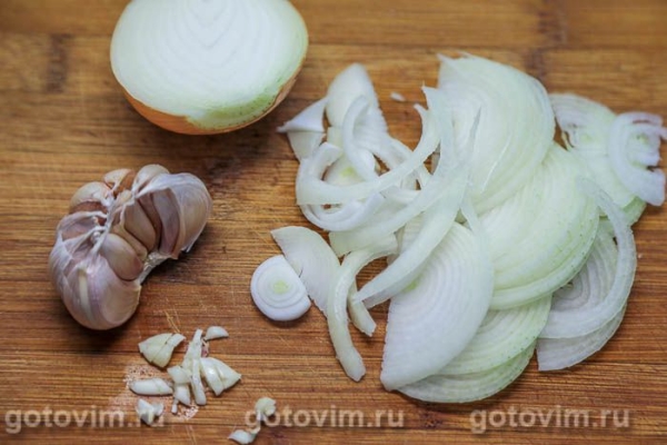 Чёрная чечевица с жареными грибами Чёрная чечевица с жареными грибами