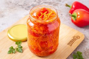 Помидоры в овощной заливке Помидоры в овощной заливке
