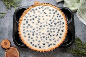 Песочный пирог с голубикой Песочный пирог с голубикой