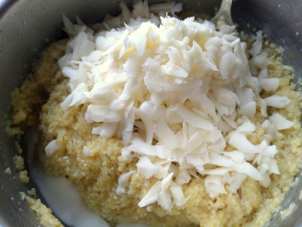 Закуска из овощей и грибов на поленте Закуска из овощей и грибов на поленте