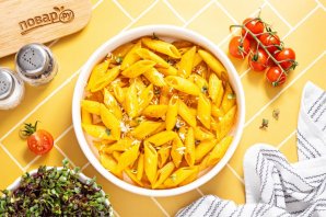 Макароны с куркумой