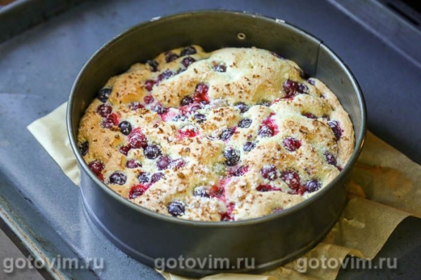 Бисквитный пирог с крыжовником Бисквитный пирог с крыжовником