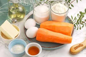 Морковный кекс с медом Морковный кекс с медом