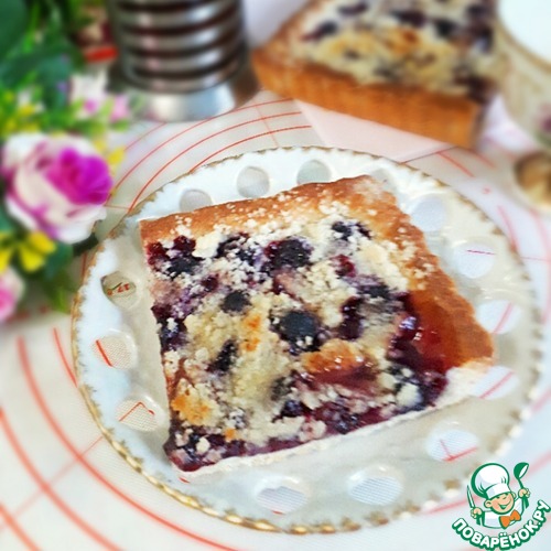 Постный пирог с ягодой Постный пирог с ягодой