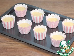 Кекс с кремом из творожного сыра